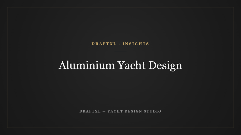 Aluminium Yacht Design — DRAFTXL